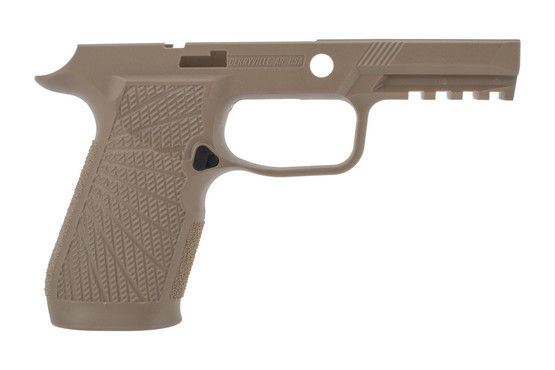 wilson combat carry size grip module sig p320 tan no safety features a textured finish